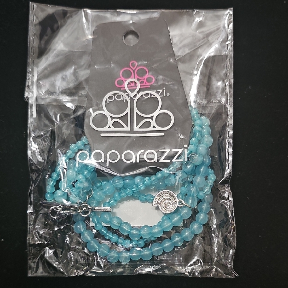 Paparazzi Aqua Beaded Multi-Strand Wrap Bracelet